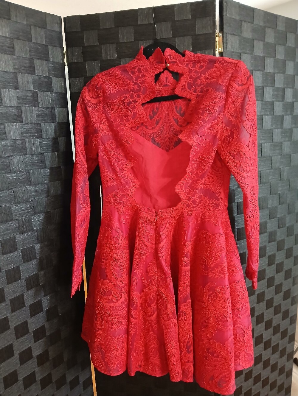Saylor Rita Dress In Rasberry NWT Fit And Flare Party Wedding Guest HOCO Dance - Picture 8 of 9